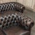 Set of Mid-Century Chesterfield Sofas With Tufted Leather For Sale - Image 10 of 12