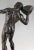 Antique Bronze Sculpture of Male Nude with Stone by Hugo Siegwart For Sale - Image 10 of 12