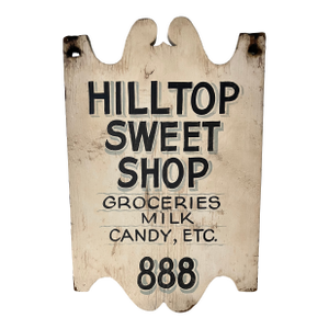 Antique Wooden Double Sided Sign