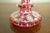 Glass Antique Bohemian Cranberry Glass Enameled Perfume Bottle, 19th. Century For Sale - Image 7 of 10