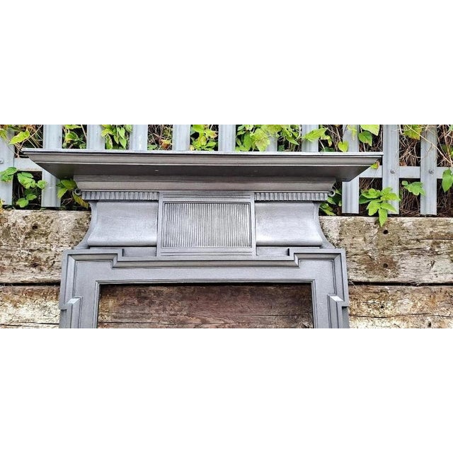 2000 - 2009 Antique Victorian Edwardian Cast Iron Fireplace Surround For Sale - Image 5 of 12