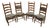Collection of Vintage Farmhouse Wooden Ladderback Chairs With Custom Cushions For Sale