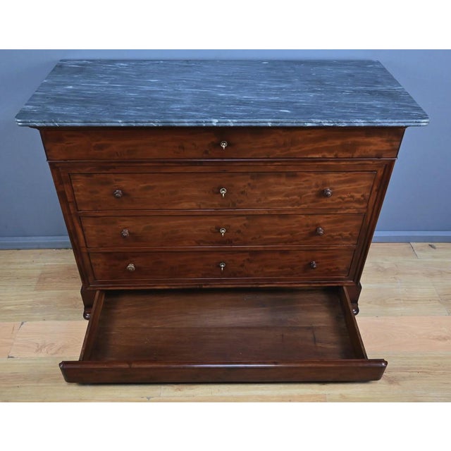 Late 19th Century Louis Philippe Mahogany Chest of Drawers For Sale - Image 13 of 18