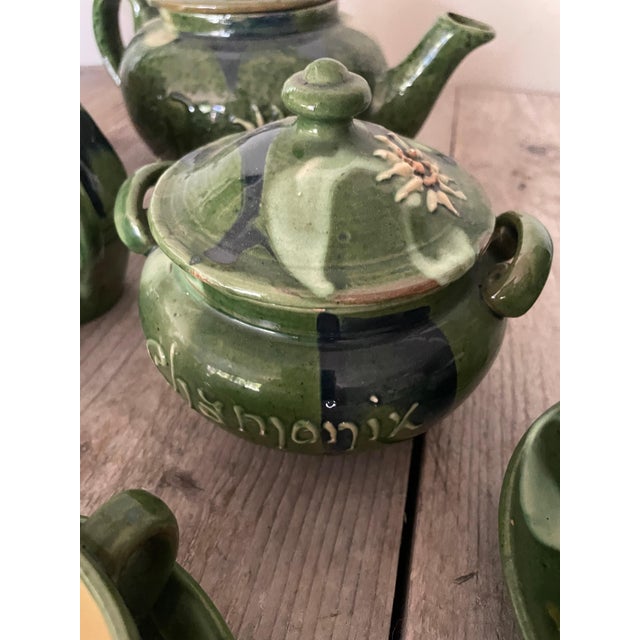 Ceramic Tableware from Chamonix, 1960s, Set of 9 For Sale - Image 6 of 12