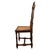 19th Century Antique Oak Carved Hallway Chair with Cane Seat For Sale - Image 9 of 11
