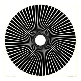 Wolfgang Ludwig, Kinetic Disc 25, 1966, Silkscreen, Paper For Sale