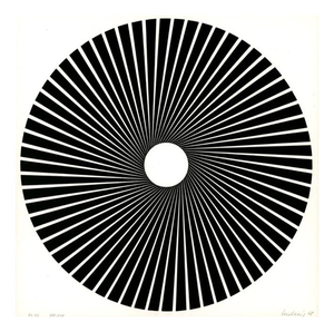 Wolfgang Ludwig, Kinetic Disc 25, 1966, Silkscreen, Paper