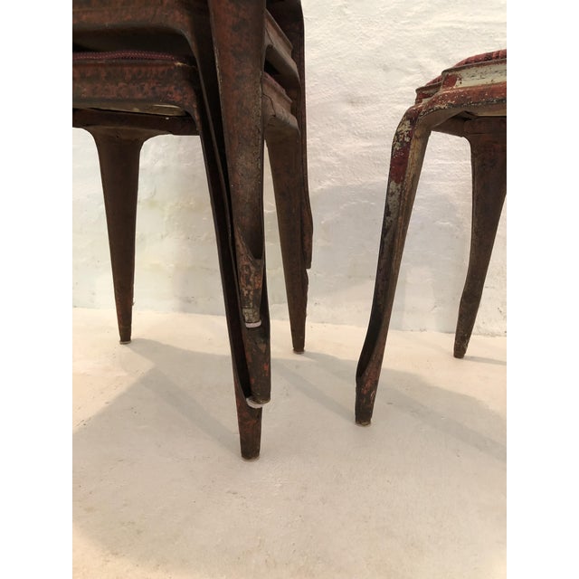 Industrial Stackable Stool from Tolix, France, 1930s For Sale - Image 3 of 9