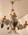 Vintage Hand-Forged Sheet Metal Five-Light Chandelier, 1950s For Sale - Image 15 of 18