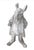 Vintage Cast Iron Anthropomorphic Gentleman Dandy Mouse Garden Statue For Sale - Image 4 of 12