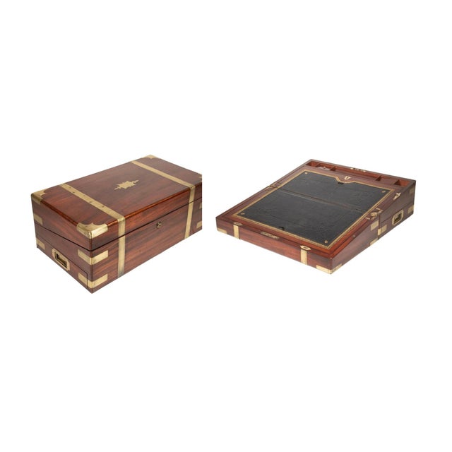 Victorian Teak and Brass Campaign Bookshelves, Army & Navy Store, "The Portable Library" For Sale - Image 4 of 7