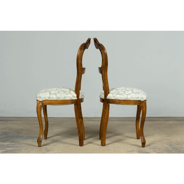 Set of 10 Antique French Louis Philippe Walnut Dining Chairs, Late 19th Century For Sale - Image 13 of 18