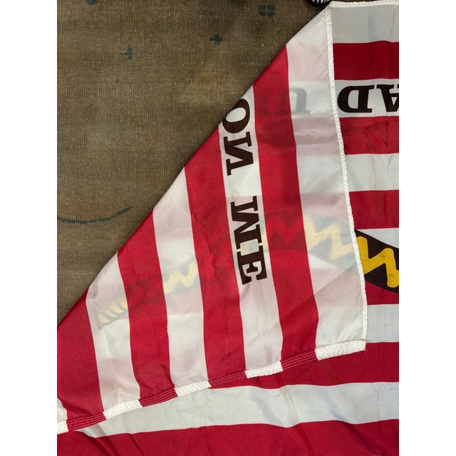 This is a vintage "First Navy Jack" flag. It features a rattlesnake and the "Don't Tread on Me" motto. It is made from...