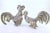 Silver Fighting Cocks with Reliefs, Set of 2 For Sale - Image 4 of 6