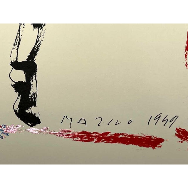 Mid-Century Modern Marino Marini Limited Edition Lithograph Signed "Nudo Da Dietro" 1949 W/Frame For Sale - Image 3 of 6