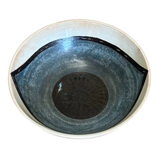 Carl-Harry Stålhane Earthenware Bowl Rörstrand Sweden 1948 For Sale