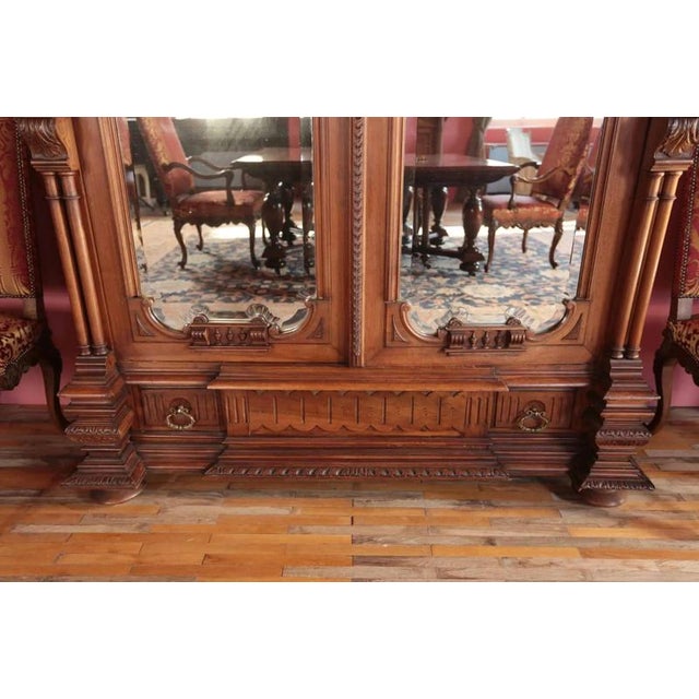 Antique Wooden Castle Wardrobe For Sale - Image 3 of 7