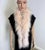 Indulge in Parisian glamour with this exquisite set from Evelyne Prélonge — a blush-Himalaya-pink faux fur stole with a...