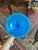 Cerulean French Blue and White Opaline Glass Vases, Pair For Sale - Image 8 of 8