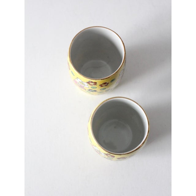 Mid-Century Viking Hand-Painted Floral Vase Pair For Sale - Image 10 of 10