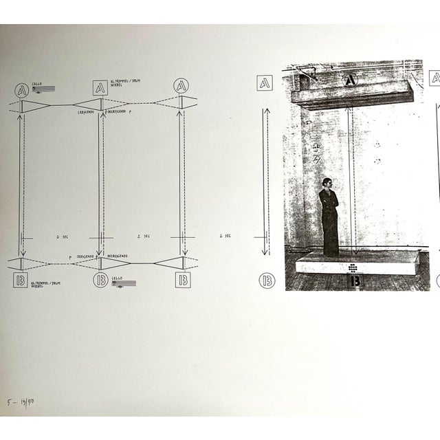 Bernhard Leitner, Austrian Sound Space Architect Bernhard Leitner Photo Lithograph Hand Signed Art For Sale - Image 4 of 9