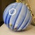 Glass Vintage Blue Swirled Hand Blown Pendants - a Pair For Sale - Image 7 of 9
