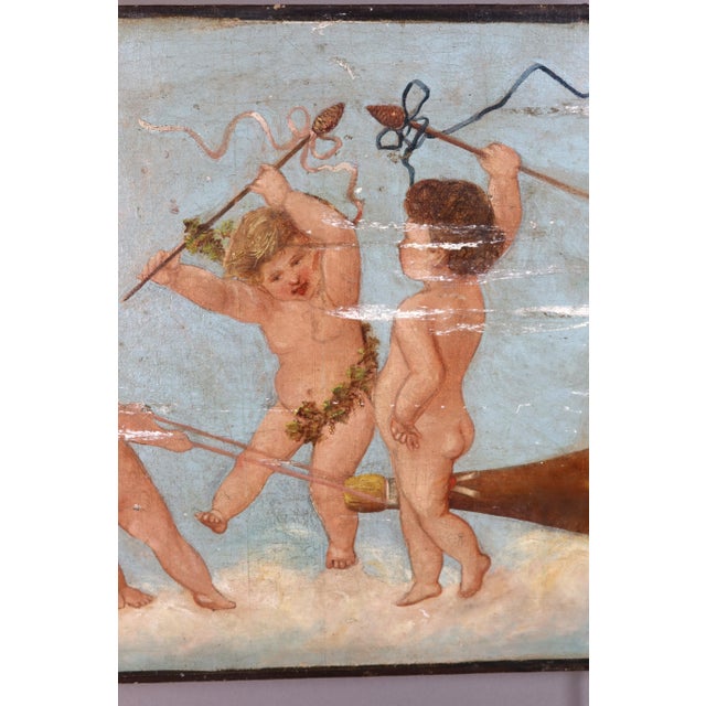 Cherubs, 1890s-1910s, Oil on Canvas For Sale - Image 10 of 14