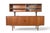 Mid 20th Century Axel Christiansen Teak Tambour Credenza With Glass Top Hutch For Sale - Image 9 of 17