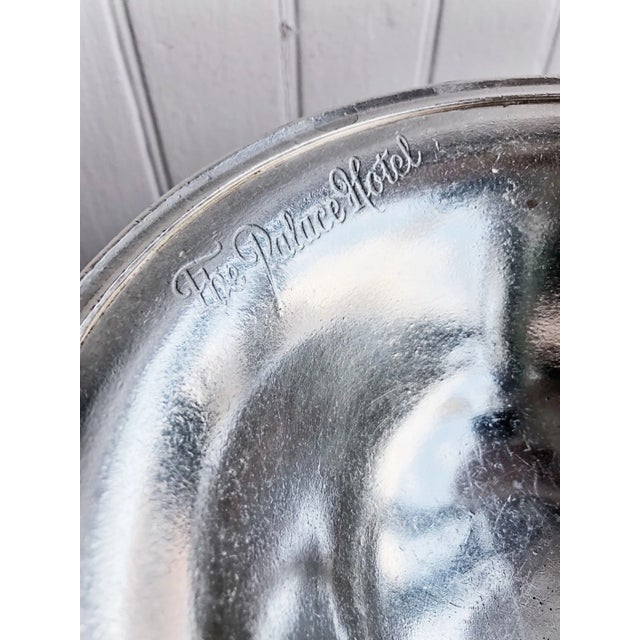 1920s Vintage Silver Plated Bowl From the Palace Hotel in San Francisco For Sale - Image 5 of 6