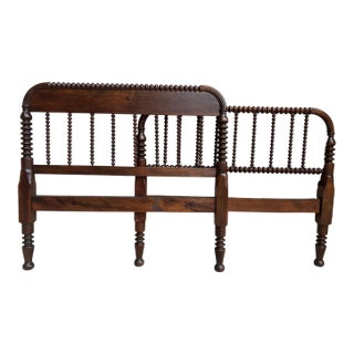 Antique Jenny Lind Spool & Spindle Matching Twin Headboard & Footboard For Sale