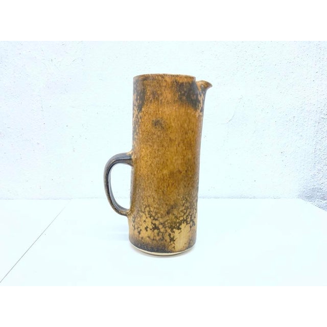 German Studio Ceramic Jug and Cups by Gotlind Weigel, 1970s, Set of 5 For Sale - Image 9 of 13