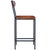 Metal Lazarus 27 in. Seat Height Leather and Metal Counter Stool, Industrial Chic For Sale - Image 7 of 11