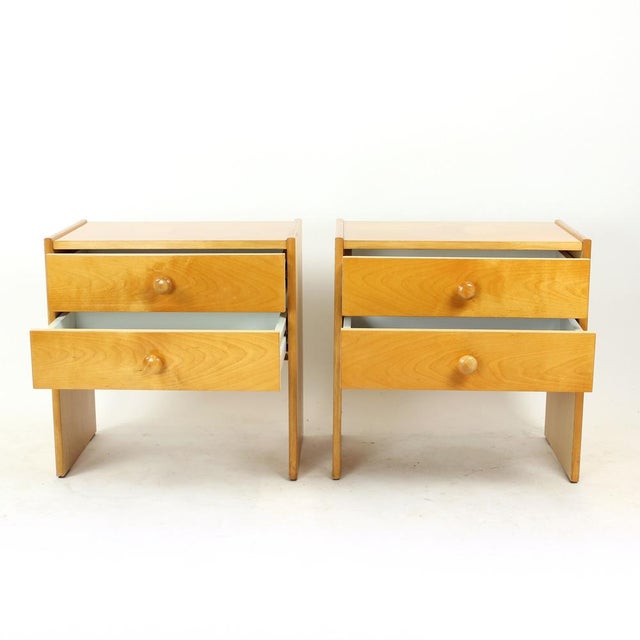 Vintage Square Bedside Tables from Up Závody, 1980s, Set of 2 For Sale - Image 10 of 14