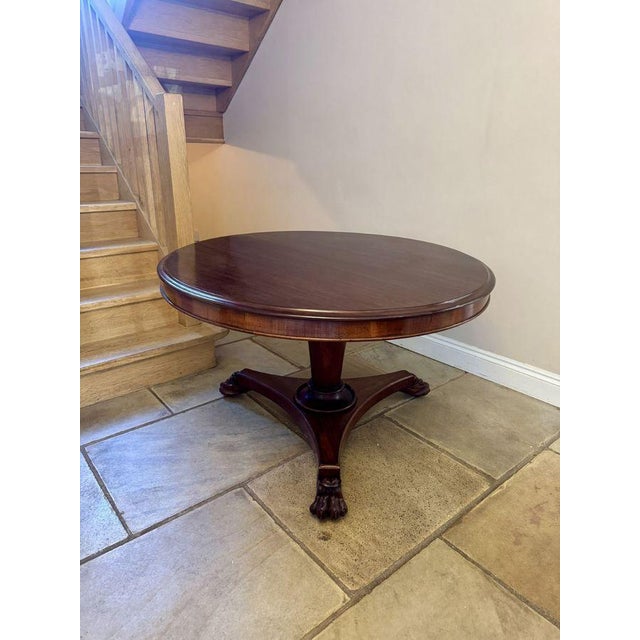 Antique Victorian Mahogany Tilt Top Dining Table, 1860 For Sale - Image 4 of 6