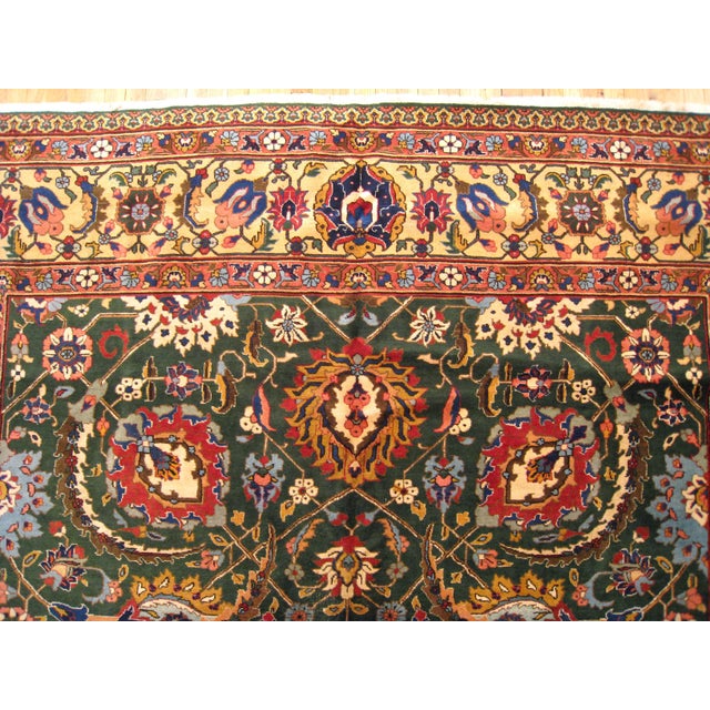 Antique Persian Tabriz Oriental Carpet in Room Size with Palmettes For Sale In New York - Image 6 of 6