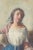 A romantic gouache water color of a young woman with jug and shawl by Italian 19th century painter Arturo Faldi...