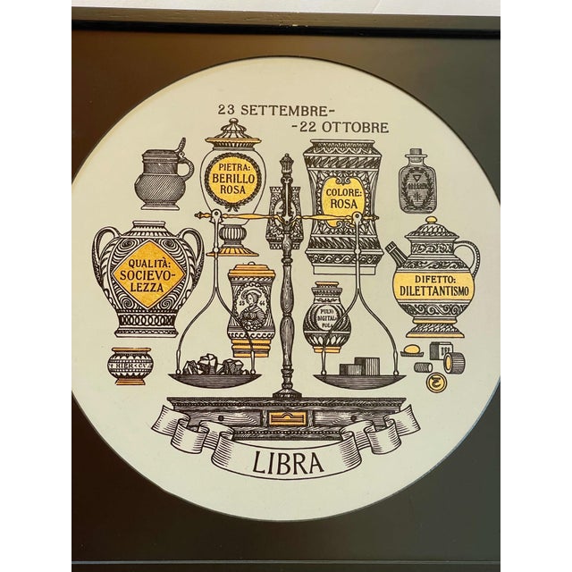 Fornasetti Zodiac Libra Silk Screen Print For Sale - Image 6 of 8