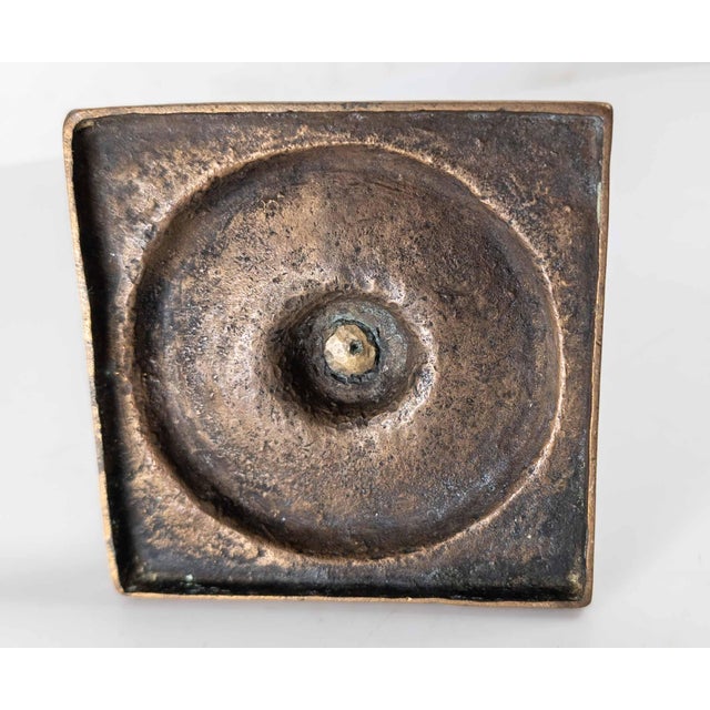 17th or 18th Century Spanish or Spanish Colonial Bronze Candlestick For Sale - Image 11 of 12
