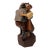 Vintage Hand-Carved Wood Alpine "Peasant Couple Dancing" Figurine - Folk Art Sculpture For Sale