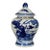 Vintage Blue & White Ginger Jar With Warrior on Horse For Sale