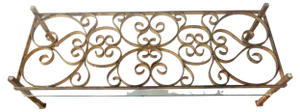 Large French Wrought Iron Coffee Table in the style of Gilbert Poillerat, 1950s