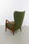 Green Danish Modern Lounge Chair in Beech and Green Wool by Fritz Hansen, 1940s For Sale - Image 8 of 18