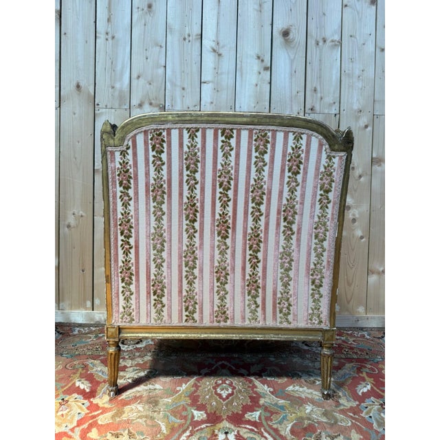 Louis XVI Style Wingback Jansen Lounge Chair, 1940s For Sale - Image 6 of 10