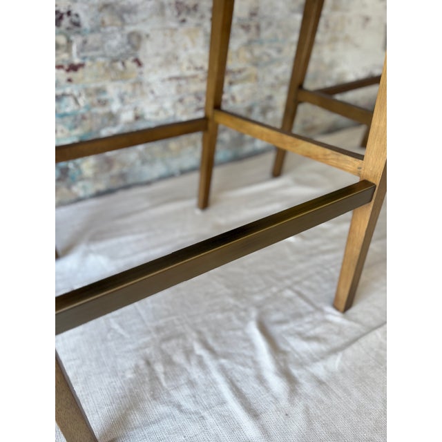 Wood and Cane Bar Stools (Set of 3) For Sale - Image 4 of 13