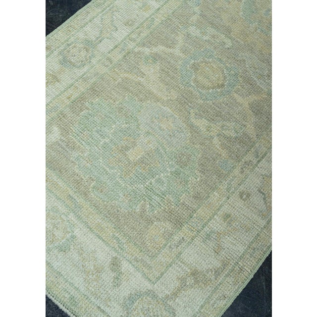 Brown Turkish Oushak Rug 2'6" x 10'4" #19287 For Sale - Image 8 of 8
