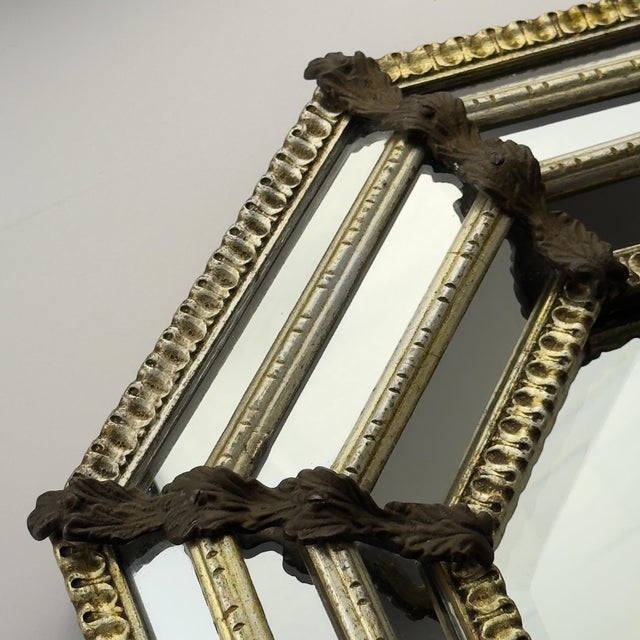 Vintage Octagonal Murano Mirror, Italy, 1950s For Sale - Image 15 of 18