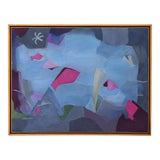 Mar Azul Abstract Artwork By Mexican Artist Maricruz Hernandez Covarrubias For Sale