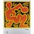 Keith Haring Limited Edition Lithograph Numbered in Pencil - 19 of 150 Authorization stamps: Impressed Oringinal Stamp...