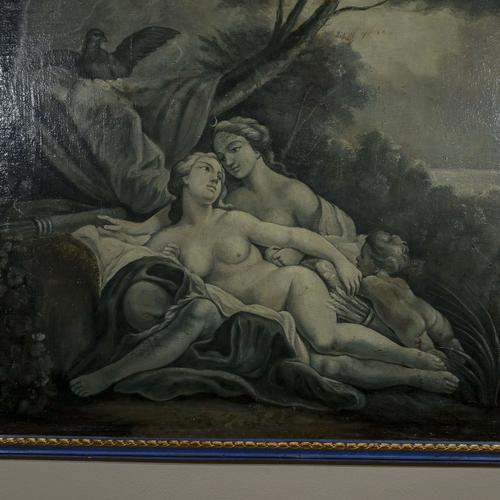 Love Scene, Oil on Canvas, Framed For Sale - Image 4 of 9
