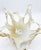 Mid-Century Modern Vintage Murano Glass Splash Centerpiece Bowl With Gold Aventurine Inclusions For Sale - Image 3 of 6